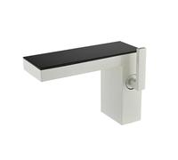 Robinet Lavabo Raindance Robinet Salle de Bain Sur Plan Mitigeur Lave Main Eau Chaude et Froide en Cuivre,Blanc Laiteux