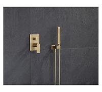 Robinet Lave Main, Douche de la salle de bain Ensemble de pluie en or branché Feuille de douche ou plafond Mélangeur de douche mural 8-12 "(Shower faucet)