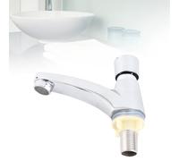 Robinet Lave Main Eau Froide, Robinet Poussoir Temporisé, G1/2 Robinets Poussoir Eau Froide pour La Salle De Bain La Cuisine Les Toilettes