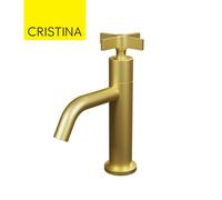 Robinet lave-mains Or Brossé Cross Road - CRISTINA ONDYNA CR23096P