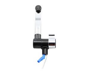 Robinet London avec interrupteur automatique | Eau pour cuisine, salle de bain, caravane, camping-car, restauration (noir/chrome)