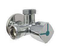 Robinet mal double 4 positions mâle/mâle 15X21/20X27 Réf.CQ4107