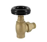 Robinet manuel volant noir pour radiateur Fonte Bronze