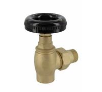 Robinet manuel volant noir pour radiateur Fonte