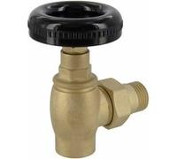 Robinet manuel volant noir pour radiateur Fonte Bronze