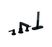 Robinet mélangeur bain douche 4 trous Finoris sBox noir mat