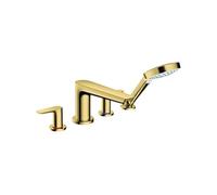 Robinet mélangeur bain douche 4 trous Talis E aspect doré poli