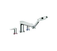 Robinet mélangeur bain douche 4 trous Talis E chromé