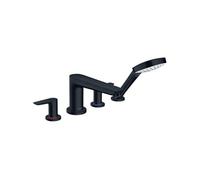 Robinet mélangeur bain douche 4 trous Talis E noir mat
