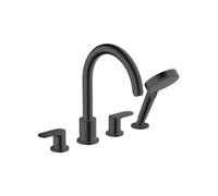 Robinet mélangeur bain douche 4 trous Vernis Blend noir mat