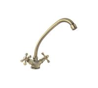 Robinet mélangeur de cuisine Beverly - Sans douchette - Bronze vieilli