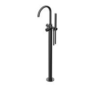 Robinet mélangeur Hotbath COBBER Montage au sol Poli noir PVD CB177EXTPBP