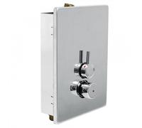 Robinet mélangeur pour douche à 2 arrivées d’eau Chromé TEMPOTRES - TRES 01217901