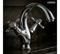 Robinet mélangeur rétro Nostalgie PaulGurkes pour lavabo