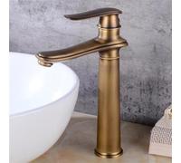 Robinet Mélangeur Rétro Salle De Bain Sin Robinet Mélangeur De Salle De Bain Robinet Mélangeur De Lavabo Monotrou en Laiton Eau Chaude Et Froide, Antique, High