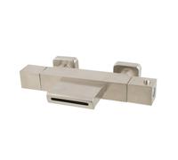 Robinet mélangeur thermostatique Wiesbaden Rombo cascade acier brossé 29.4141