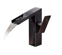 Robinet mitigeur Classique Noir Tout en Bronze monté sur Le Pont, Robinet d'évier rétro à poignée Unique, Robinet d'eau de Salle de Bains, lavabo, Toilettes, hôtel, Robinet d'eau