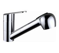 Robinet mitigeur CLEVER pour évier en laiton avec bec horizontal extractible à 2 fonctions - 61488 G