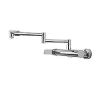 Robinet mitigeur de cuisine mural noir et cuivre, pliable, 2 modes, design extractible, robinet d'évier pivotant pour eau chaude et froide, parfait pour la buanderie et l'évier de cuisine (5)