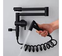 Robinet mitigeur de Cuisine Pliable en Laiton, Robinet d'évier de Cuisine Pliable, Robinet de Bidet Rotatif Simple Mural Froid, Robinet de Piscine à vadrouille