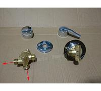 Robinet mitigeur de Douche à vis 2 Voies séparé, Ensemble de Robinet de Douche de Salle de Bain 2/3/4/5 Voies, Robinet de Douche de Bain mélangeur de Douche - (Couleur : vis séparée à 3 Voies)