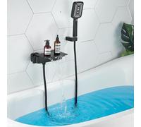 Robinet Mitigeur de Douche Mural Pour Baignoire/Douche Robinet Mitigeur Cascade Pour Baignoire/Douche Mitigeur à Poignée Unique Pour Robinetterie de Baignoire Robinet Mitigeur de Salle de Bain En Ac