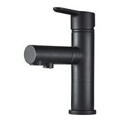 Robinet mitigeur de lavabo avec douchette extractible, robinets de salle de bains multifonctionnels en laiton chaud et froid, robinet de lavabo de salle de bains-Chrome