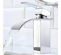 Robinet Mitigeur de Lavabo Cascade CECIPA max Chrome, Cartouche Céramique, Eau Chaude et Froide, Monocommande en Laiton