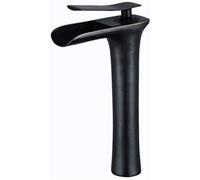 Robinet mitigeur de lavabo de comptoir en cascade, robinet monobloc en bronze, robinets de lavabo de salle de bains, grand lavabo de comptoir, mitigeur simple, robinet mitigeur chaud et froid (couleur