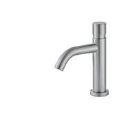 Robinet mitigeur de lavabo, robinet salle bains à retardement, presse tactile, toilettes publiques simples en Nickel froid, dosé for la cuisine(Style 2 Long)