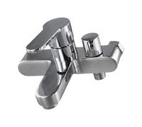 Robinet mitigeur de salle de bain avec double régulation de l'eau chaude et froide, construction en laiton et montage latéral, couverture complète de douche