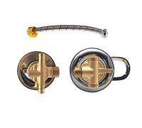 Robinet mitigeur de salle de douche en laiton à injection séparée de 2/3/4/5 voies de 30 cm pour robinet de cabine de douche, vanne de mélange d'eau divisée G1/2", cartouche en céramique, double