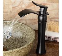 Robinet mitigeur de vanité de Salle de Bains Traditionnel, Robinet en Laiton Noir Vintage, Robinet d'eau d'évier de Cuisine Domestique, Robinet Classique rétro nostalgique, Robinet de Navire