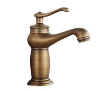 Robinet mitigeur d'eau pour salle de bains, finition Bronze Antique, lavabo en laiton, robinets d'eau à poignée unique, robinet mitigeur d'eau pour cuisine salle de bains