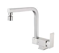 Robinet mitigeur d'évier de cuisine pliant à l'intérieur la fenêtre en laiton Rotation 360 ° Eau chaude et froide Robinets mitigeurs multifonctions Nickel brossé-A(B)