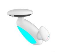 Robinet mitigeur d'évier de salle de bain, LED à changement de couleur avec pulvérisateur flexible, pour des tâches quotidiennes pratiques (blanc)