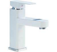 Robinet mitigeur lavabo - OKZ - Sans modèle - Laiton chromé/blanc - Mousseur Neoperl - Pour lavabo/vasque