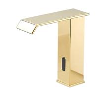 Robinet Mitigeur Lavabo Salle de Bain Robinets à Capteur pour Lavabo Cascade Robinets à Cascade pour Lavabo de Salle de Bain Robinet Automatique Mitigeur de Lavabo Chaud Et Froid Laiton Or B