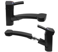 Robinet mitigeur monocommande Capri avec douche extensible + interrupteur noir