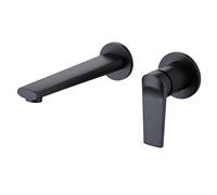 Robinet mitigeur Mural monocommande pour lavabo de Salle de Bain, doré