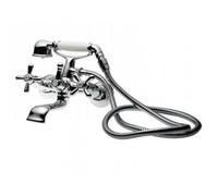 Kiamami Valentina - Robinet extérieur de baignoire ancien vintage avec boutons en croix chromés | Narciso