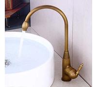 Robinet mitigeur rétro en Laiton, Robinet de Salle de Bains pivotant à Levier Unique, Robinet d'eau Froide et Chaude, robinets d'évier de Cuisine