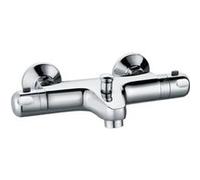 Robinet mitigeur ROUSSEAU thermostatique baig e et douche Volga 2 Noir G