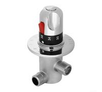 Robinet mitigeur thermostatique, cartouche G1/2 en laiton chromé pour mélange d'eau chaude et froide, contrôle de la température de la douche, régulation précise de la température, installation de