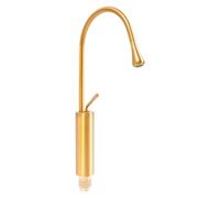 Robinet moderne à poignée unique - Robinet haut - Pivotant à 360° - En laiton - Robinet de lavabo de salle de bain - Long tuyaux d'eau - Pour maisons, hôtels, immeubles de bureaux