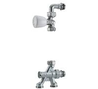 robinet monotube 4 voies - thermostatisable - diamètre 15 x 21 - 16 - giacomini r436ix052