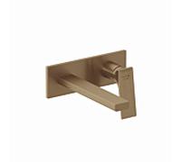 Robinet mural 2 trous Kludi DECUS 54244N175 210 mm, kit de construction fine, bronze brossé PVD