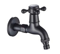 Robinet mural en laiton pour lavabo de salle de bain de 10,9 cm pour balcon, jardin, buanderie et toilettes, finition bronze huilé, design durable et élégant