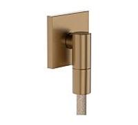 Robinet mural Hansgrohe FixFit Fine E 28883140 avec clapet anti-retour, E, carré, bronze brossé