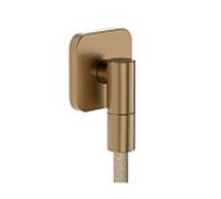 Hansgrohe Raccord mural FixFit Fine Q avec clapet anti-retour Bronze brossé 28884140